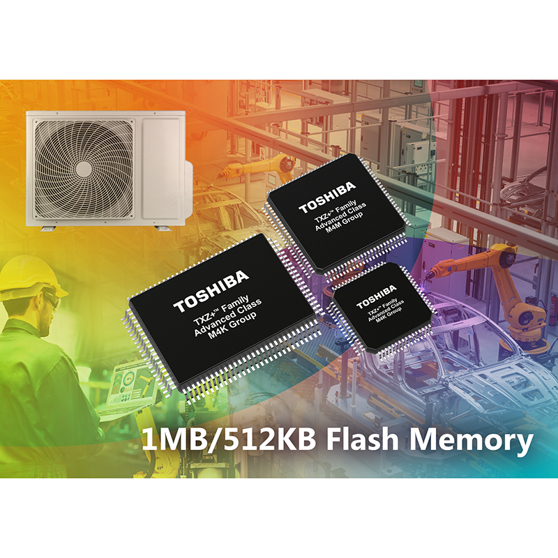 Toshiba's new microcontrollers: expanded flash memory